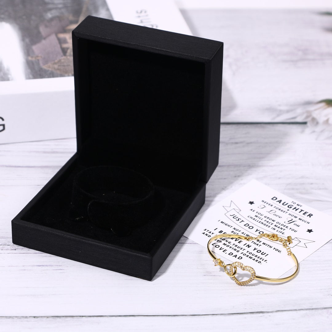 To My Daughter Luxury Infinity Heart Bracelet - SS#0601