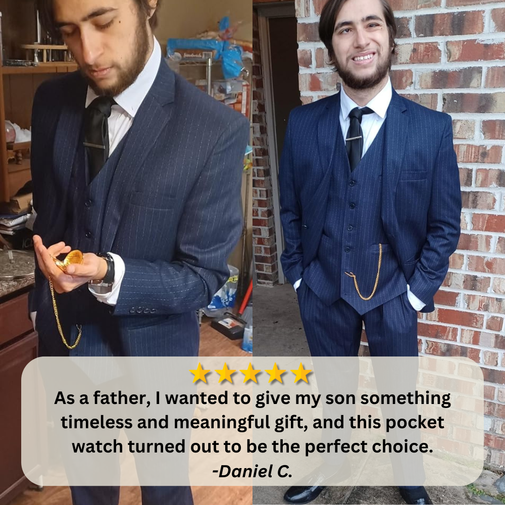 Special Gift For Son - Luxury Vintage Pocket Watch