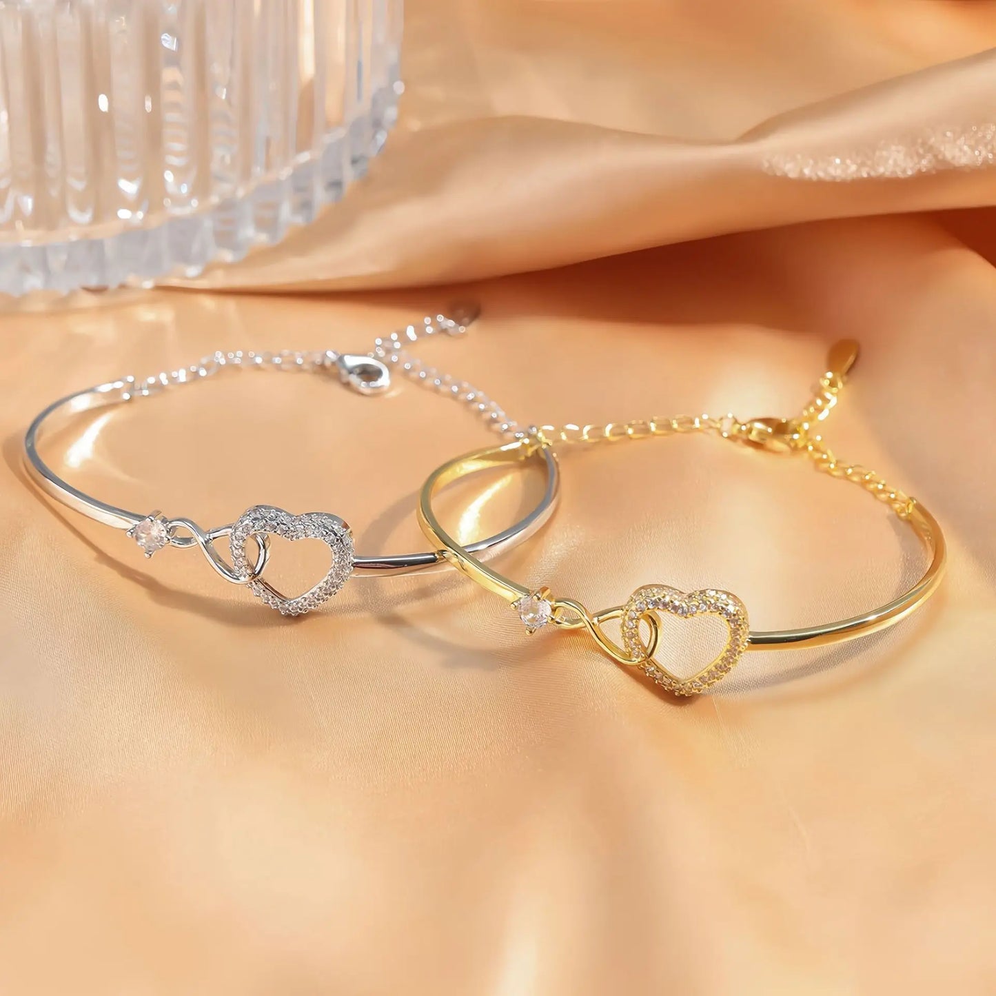 To My Daughter Luxury Infinity Heart Bracelet - SS#0601