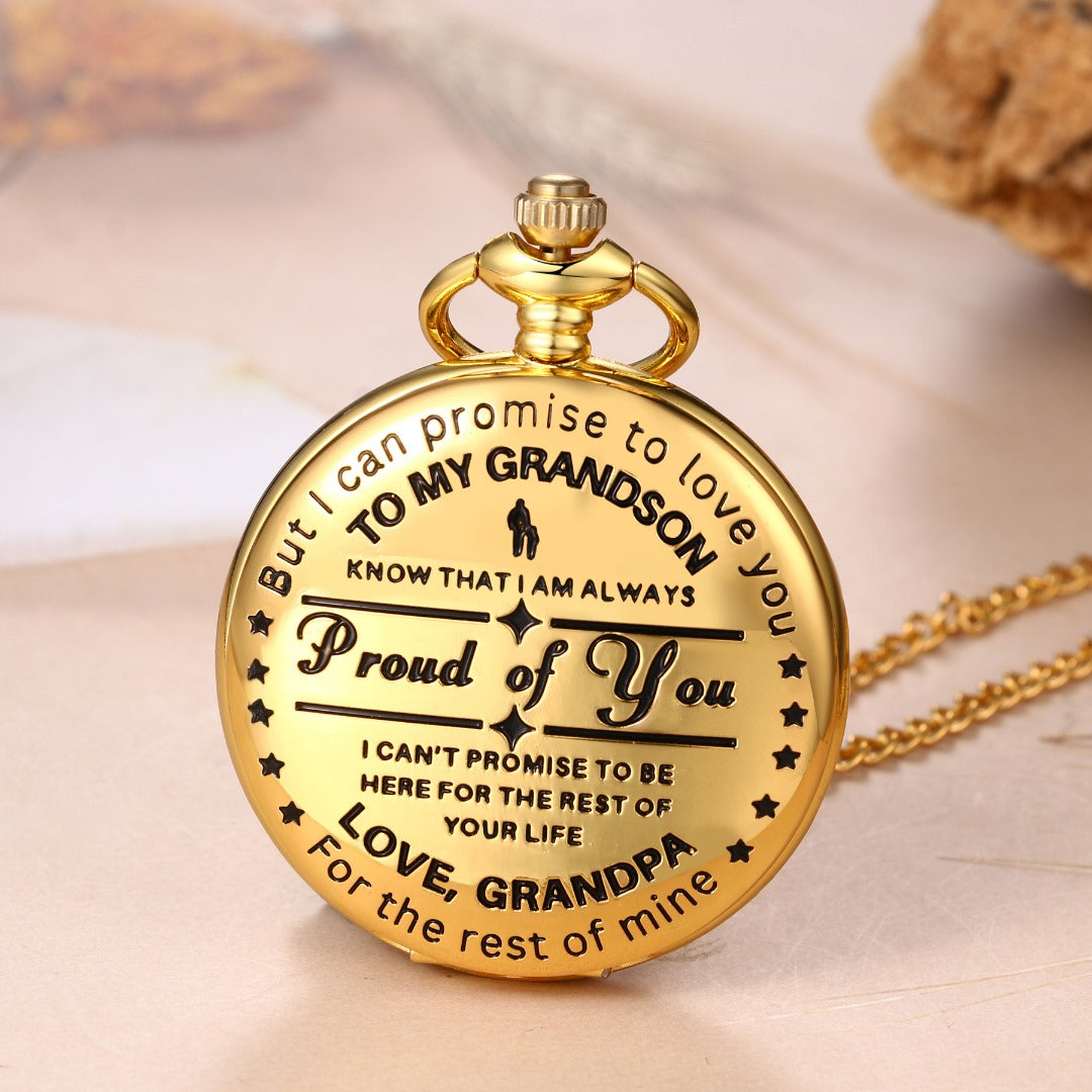 To Grandson / From Grandpa - Luxury Pocket Watch SS#15