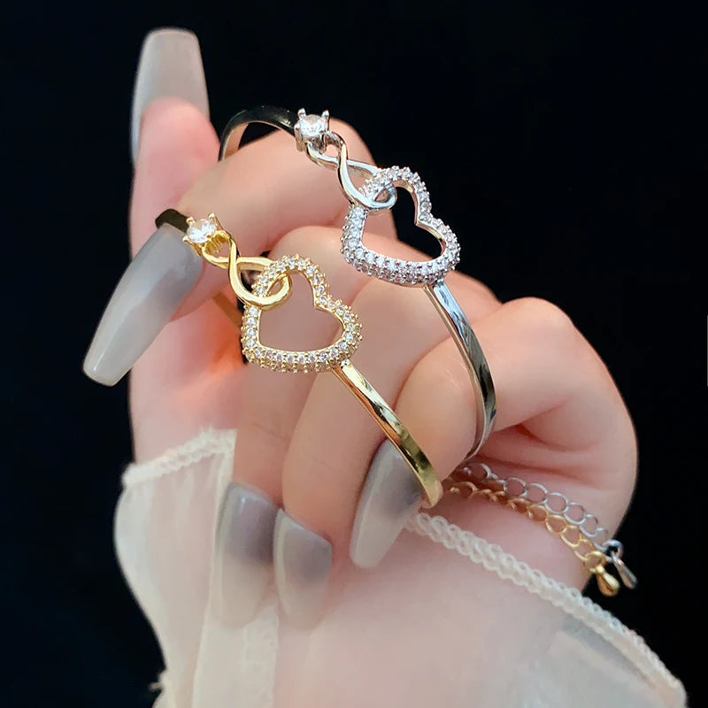To My Daughter Luxury Infinity Heart Bracelet - SS#0601