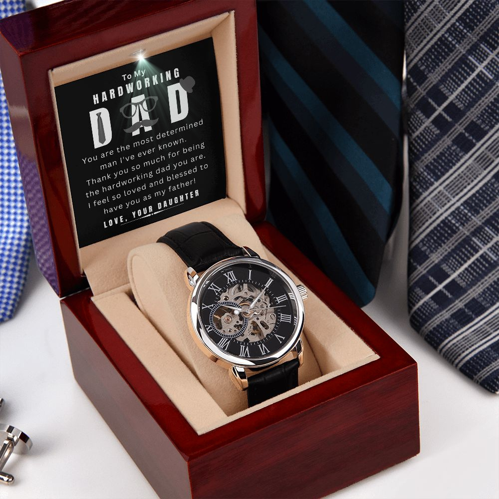 Men's Openwork Watch - Gift for Dad