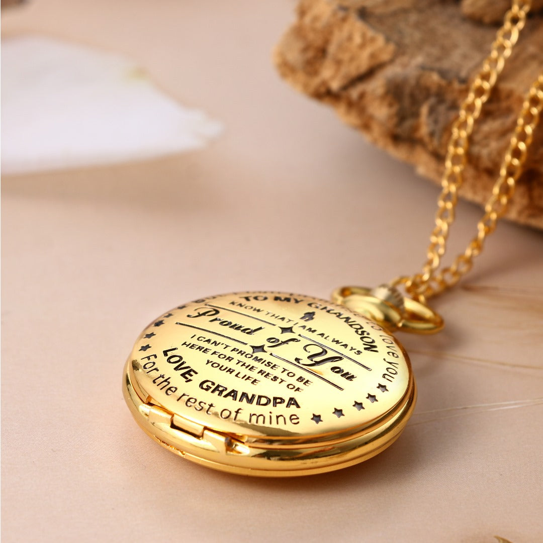 To Grandson / From Grandpa - Luxury Pocket Watch SS#15