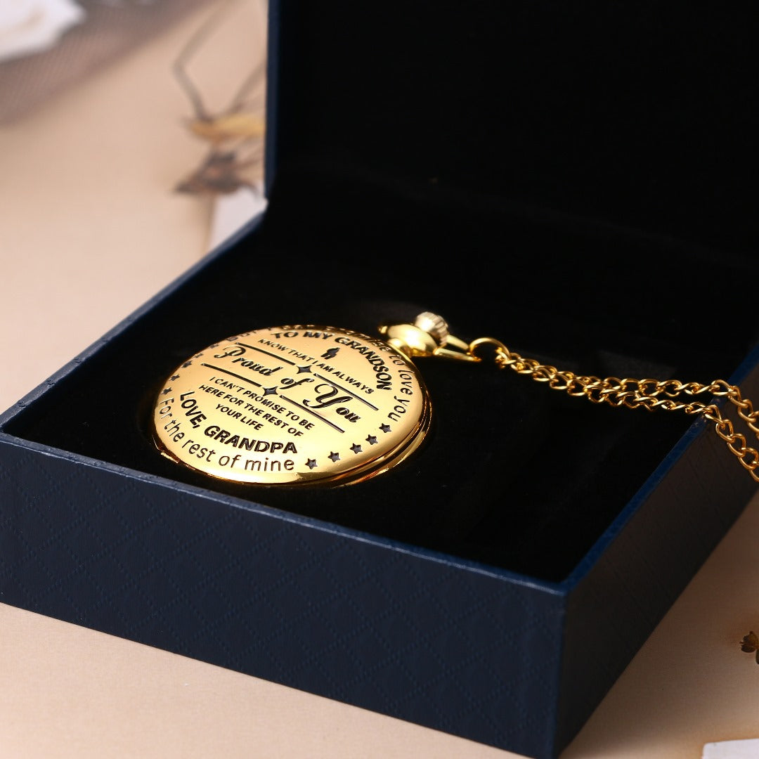 To Grandson / From Grandpa - Luxury Pocket Watch SS#15
