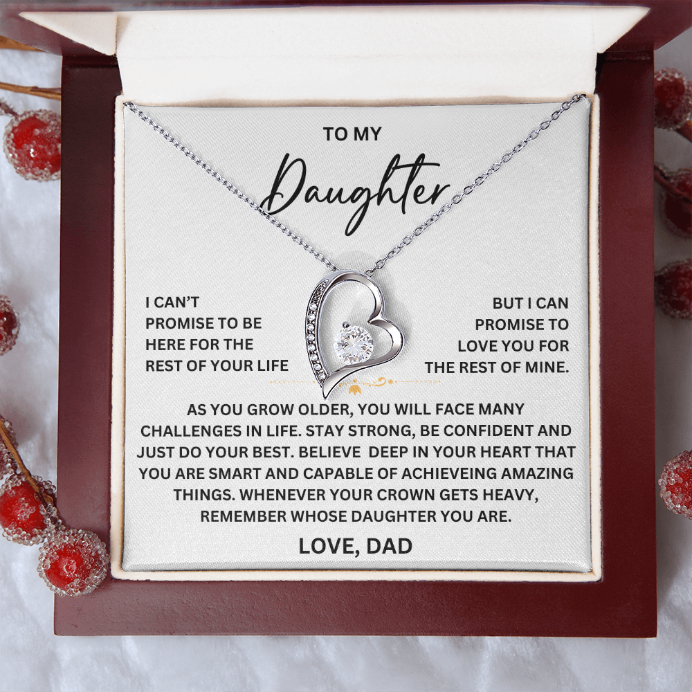 To my Daughter - From Dad - Forever Love Necklace - SR#0225