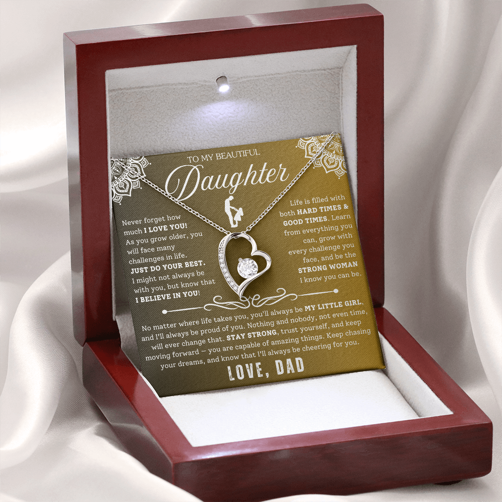 To My Daughter - From Dad - Luxury Necklace Gift Set SS#25