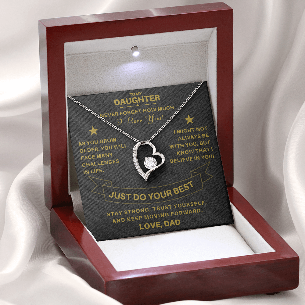 To My Daughter / From Dad Luxury Necklace Gift SS#1103