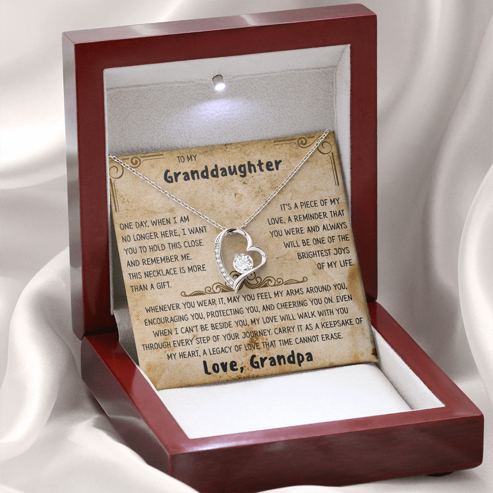 Grandpa's Keepsake Necklace for Granddaughter