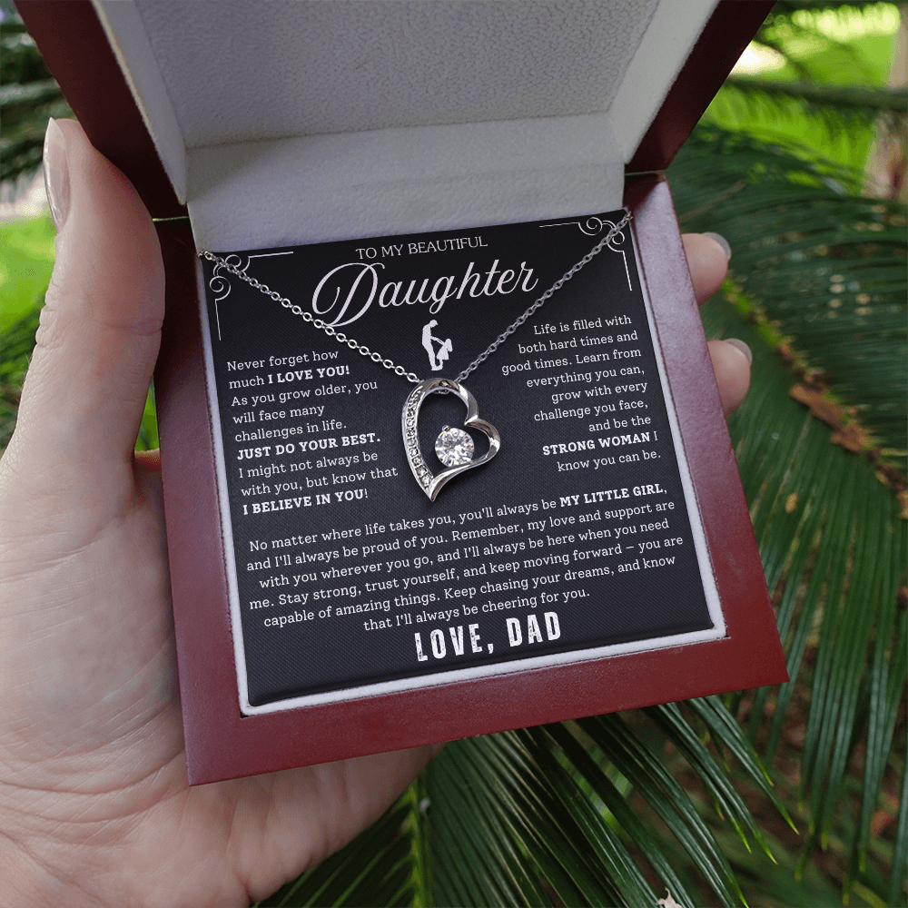 To My Daughter - From Dad - Luxury Gift Necklace SS#22