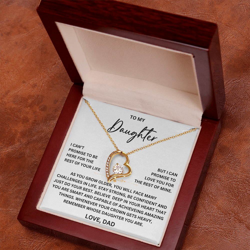 To my Daughter - From Dad - Forever Love Necklace - SR#0225