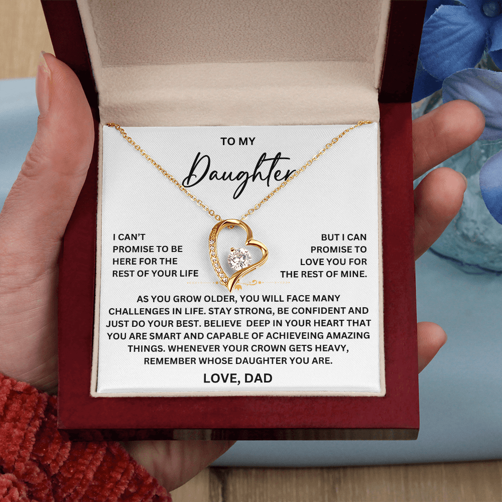 To my Daughter - From Dad - Forever Love Necklace - SR#0225