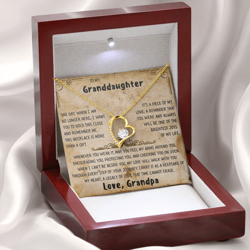Grandpa's Keepsake Necklace for Granddaughter