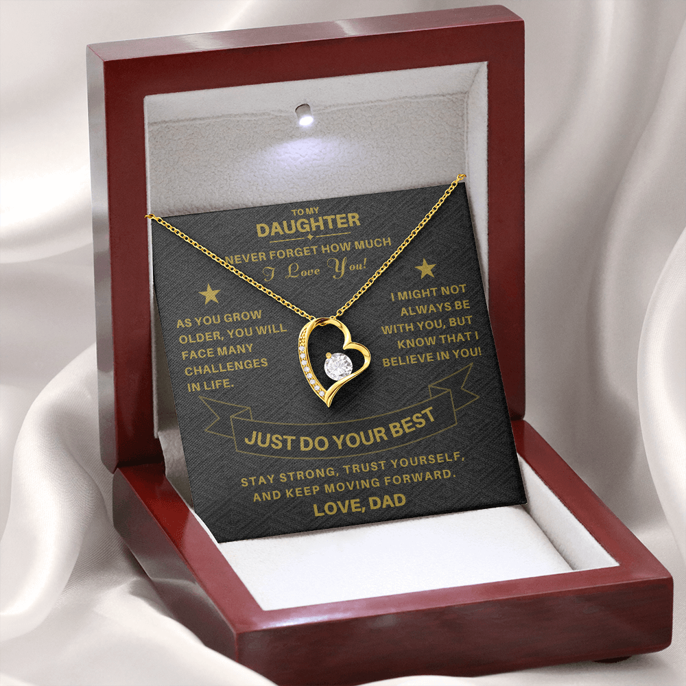 To My Daughter / From Dad Luxury Necklace Gift SS#1103