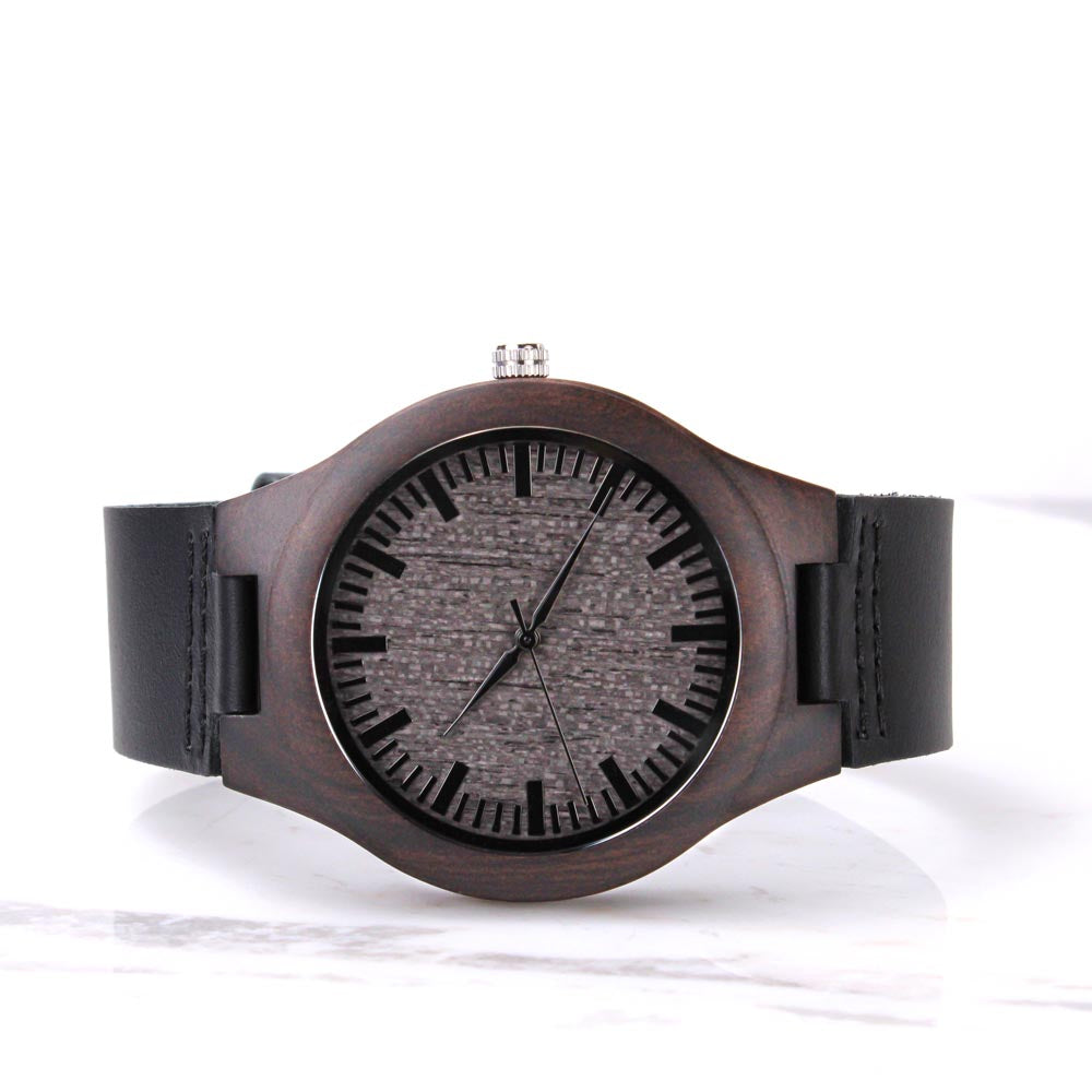 Engraved Wooden Watch For Son - SO#1298