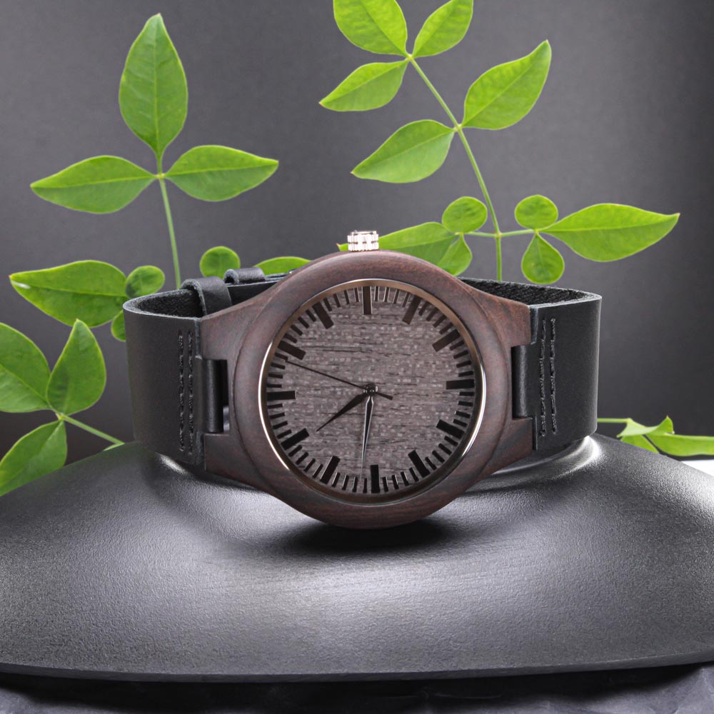 Engraved Wooden Watch For Son - SO#1298