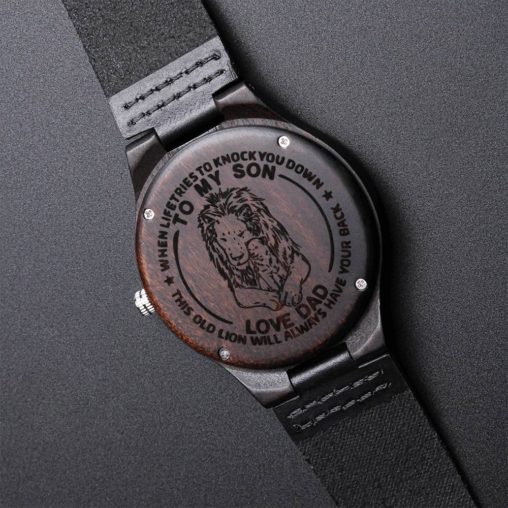 Engraved Wooden Watch For Son - SO#1298