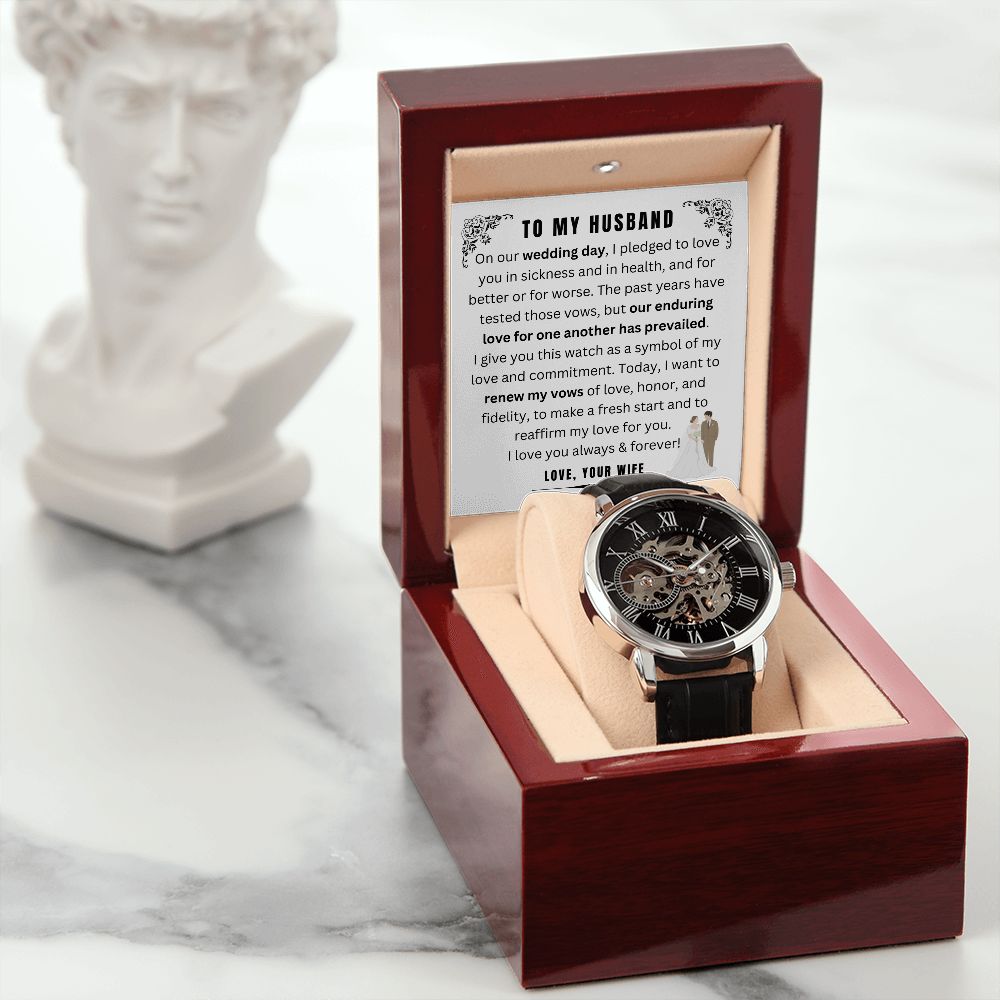 Wedding Vows Renewal - Luxury Gift Watch