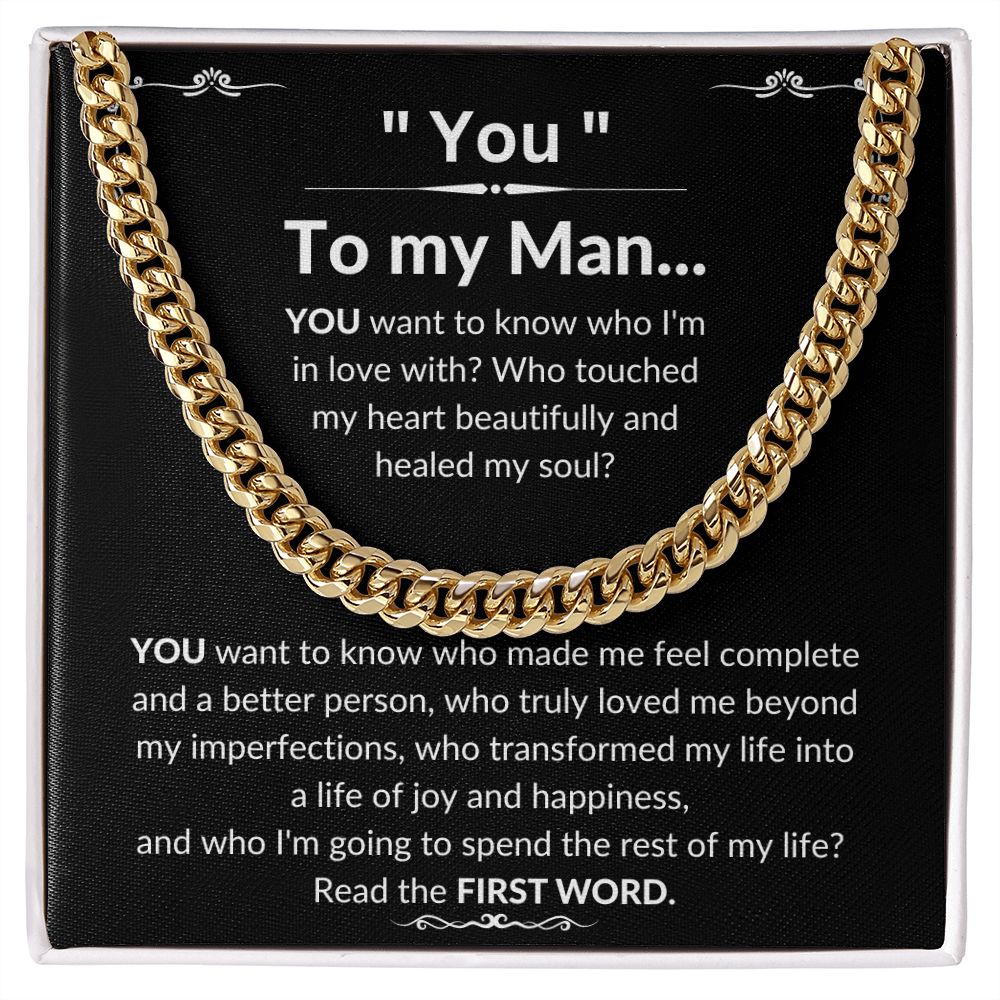 To My Man Luxury Cuban Necklace - YOU