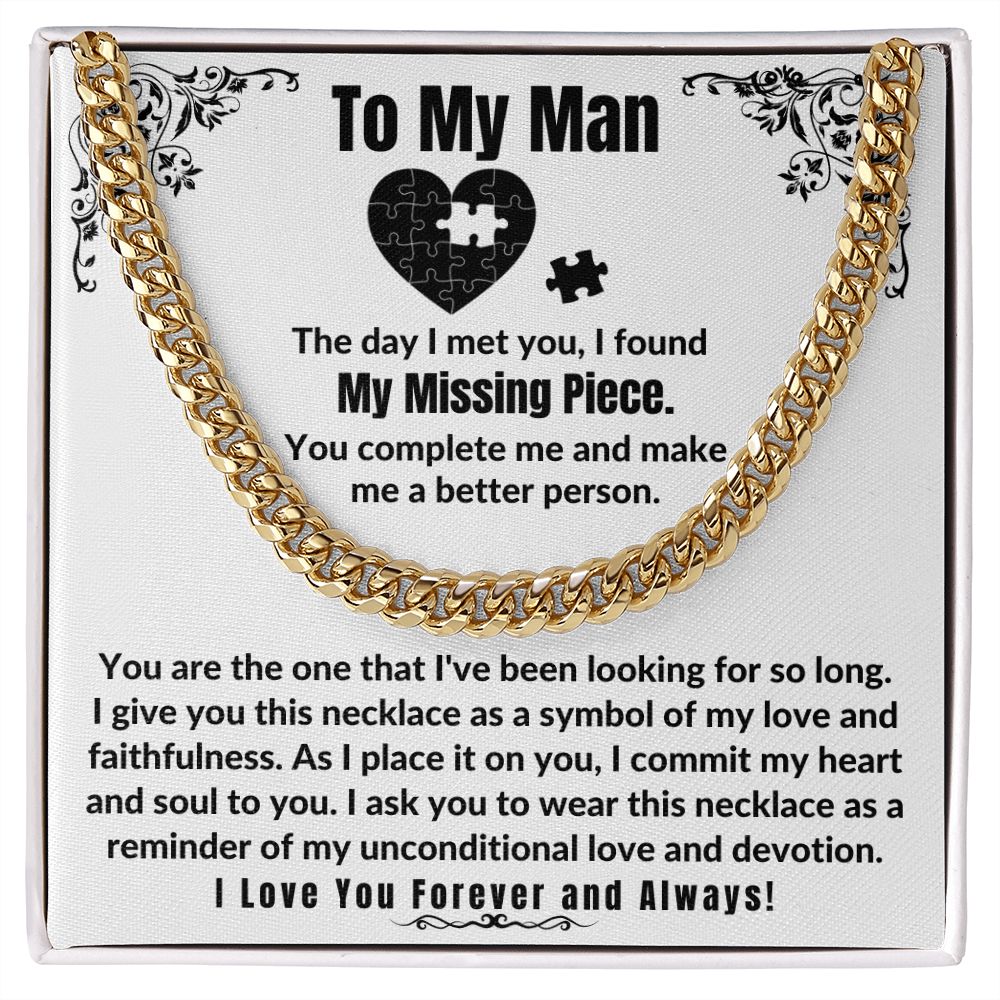 My Missing Piece Necklace for Boyfriend/Husband