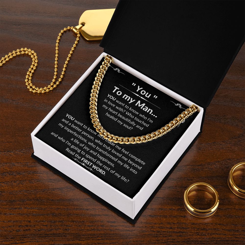 To My Man Luxury Cuban Necklace - YOU