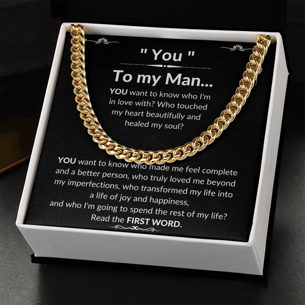 To My Man Luxury Cuban Necklace - YOU