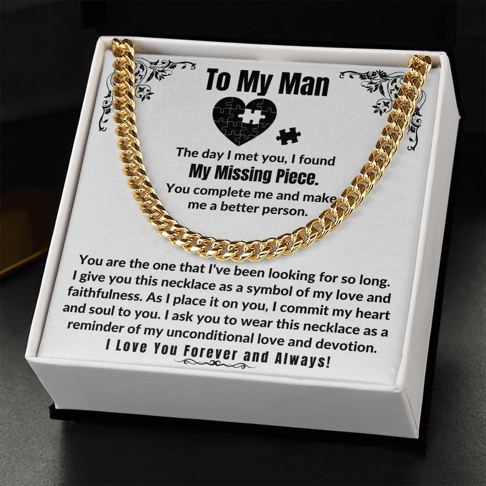 My Missing Piece Necklace for Boyfriend/Husband