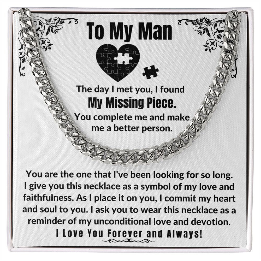 My Missing Piece Necklace for Boyfriend/Husband