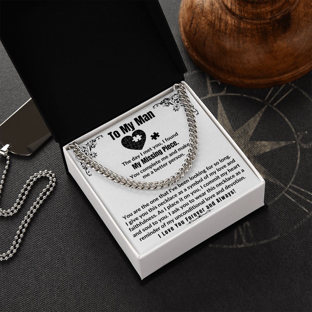 My Missing Piece Necklace for Boyfriend/Husband