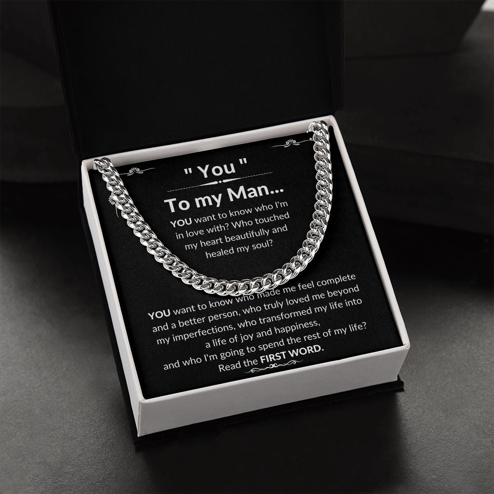 To My Man Luxury Cuban Necklace - YOU