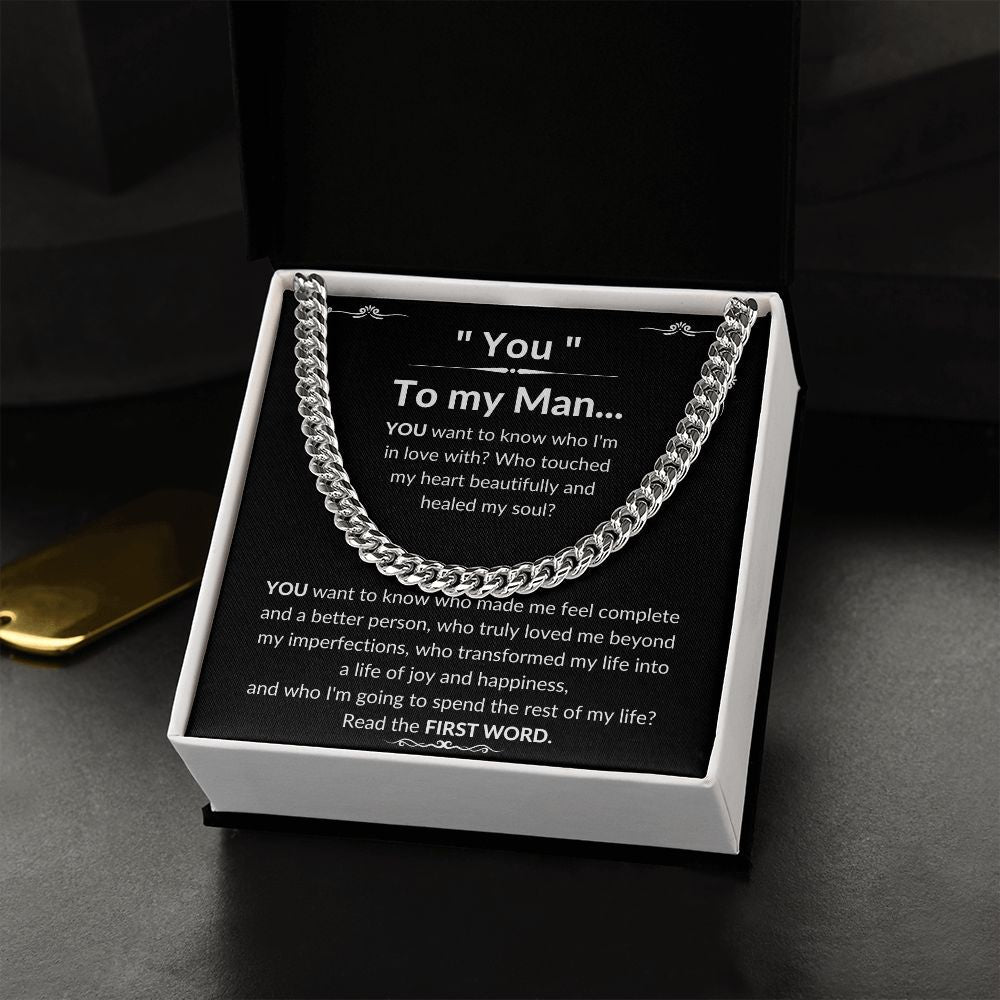 To My Man Luxury Cuban Necklace - YOU