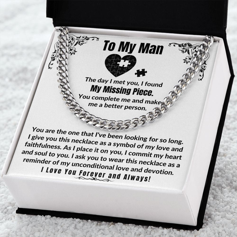My Missing Piece Necklace for Boyfriend/Husband