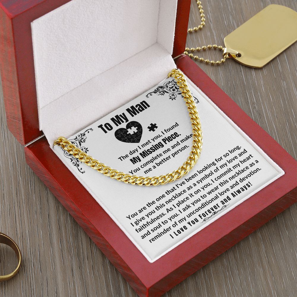 My Missing Piece Necklace for Boyfriend/Husband