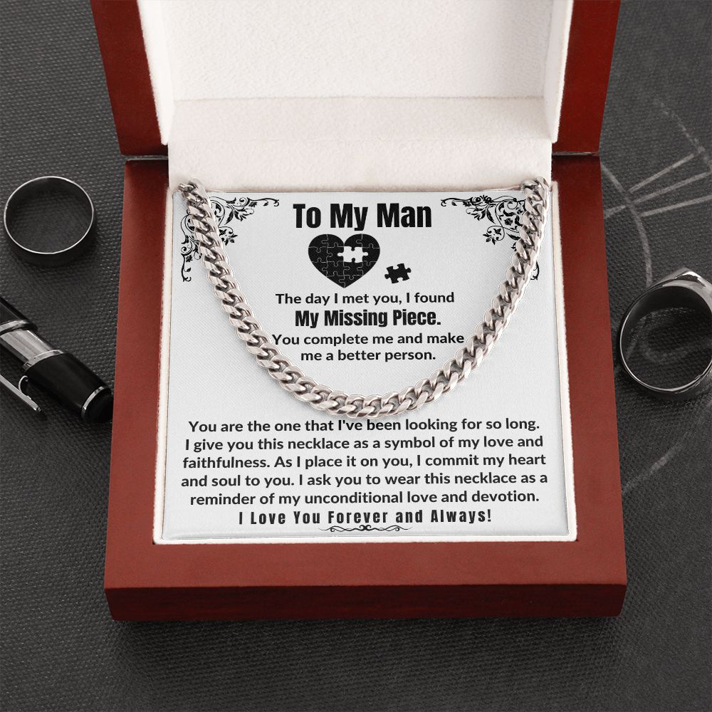 My Missing Piece Necklace for Boyfriend/Husband