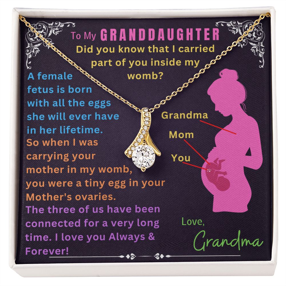 To My Granddaughter - Alluring Beauty Necklace