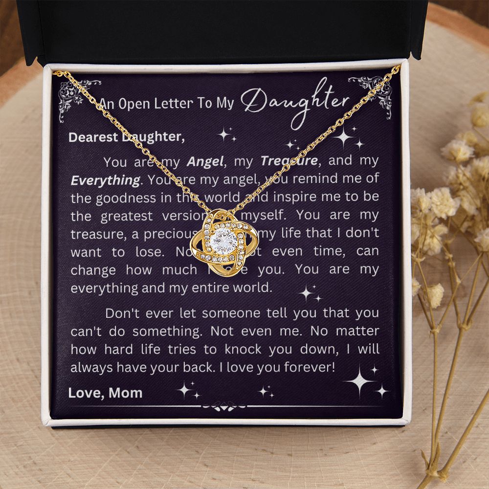 Love Knot Necklace - Open Letter To Daughter From Mom