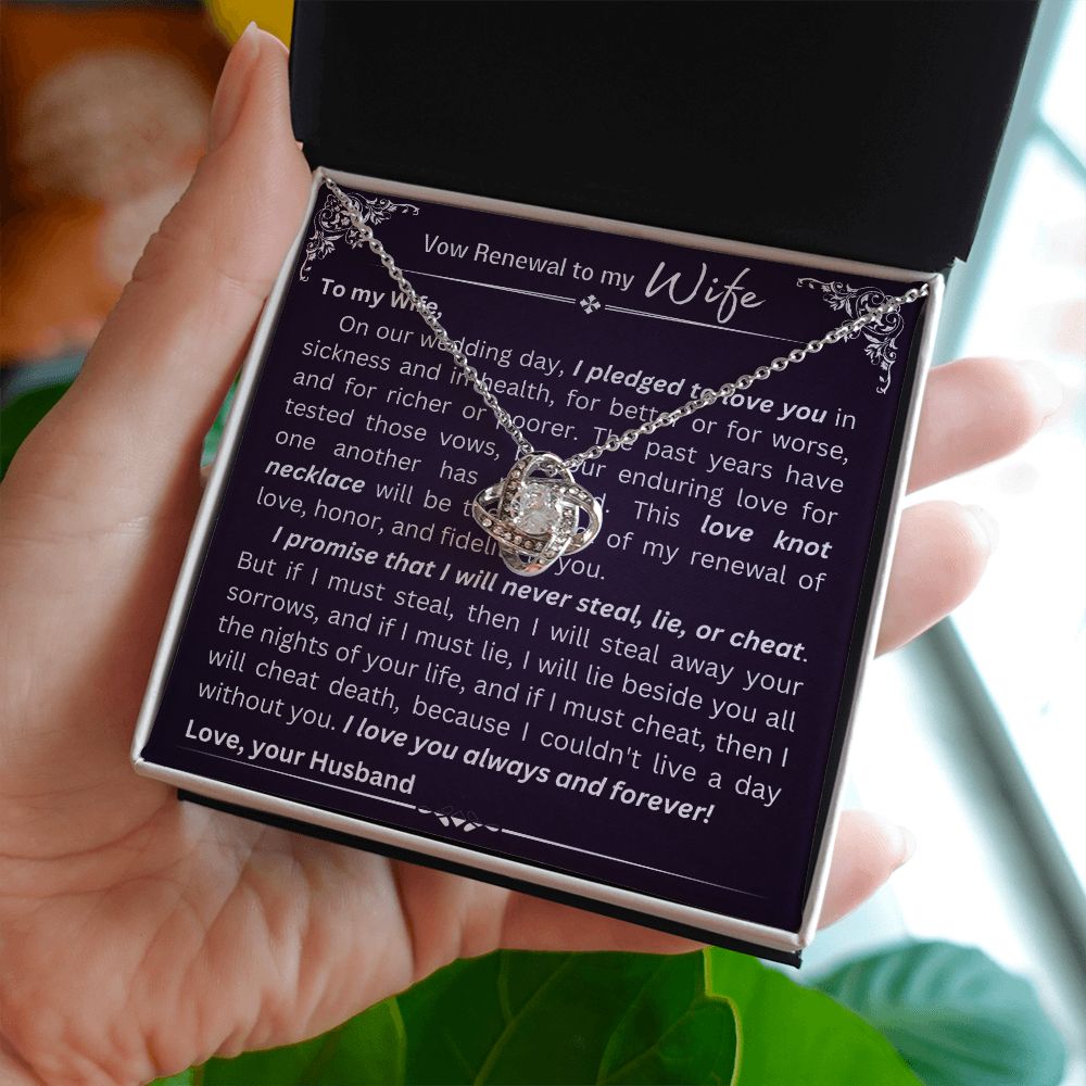 Love Knot Necklace - Vow Renewal