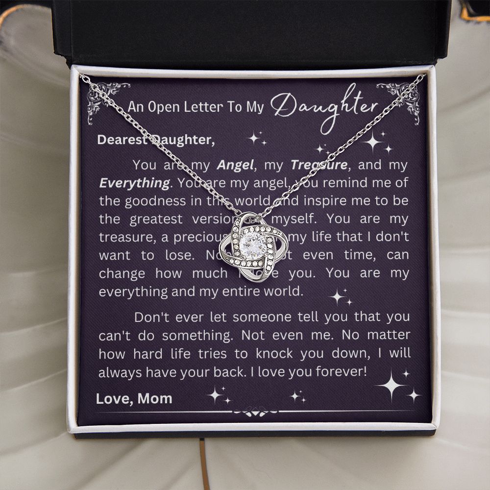 Love Knot Necklace - Open Letter To Daughter From Mom
