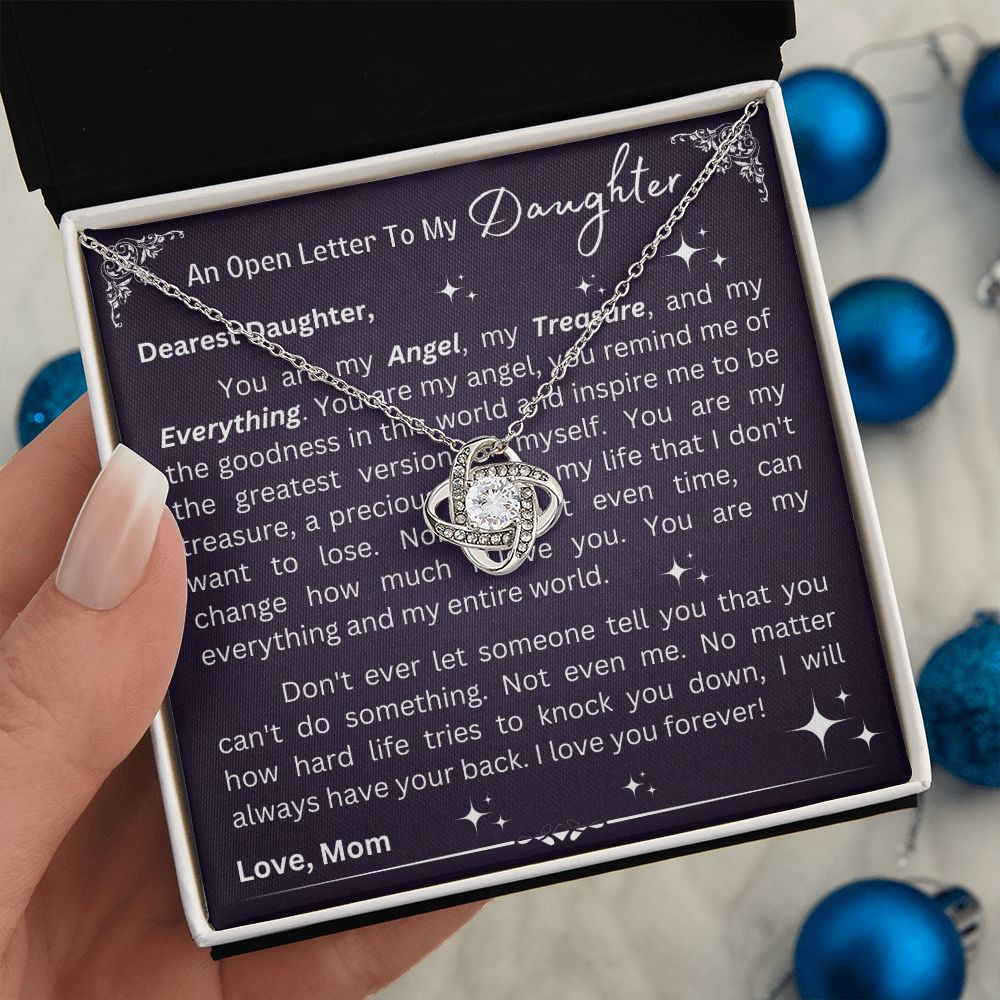 Love Knot Necklace - Open Letter To Daughter From Mom