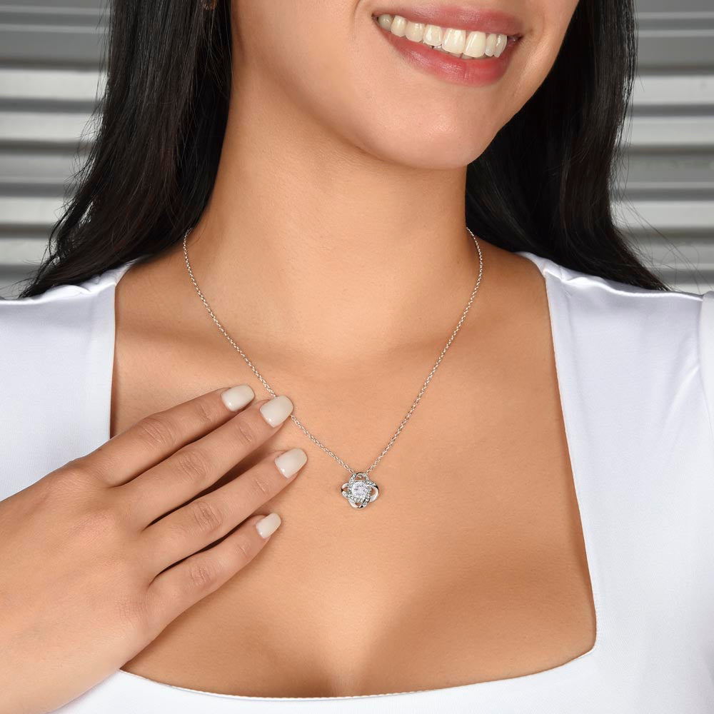 To my Daughter-in-Law Love Knot Necklace - 02