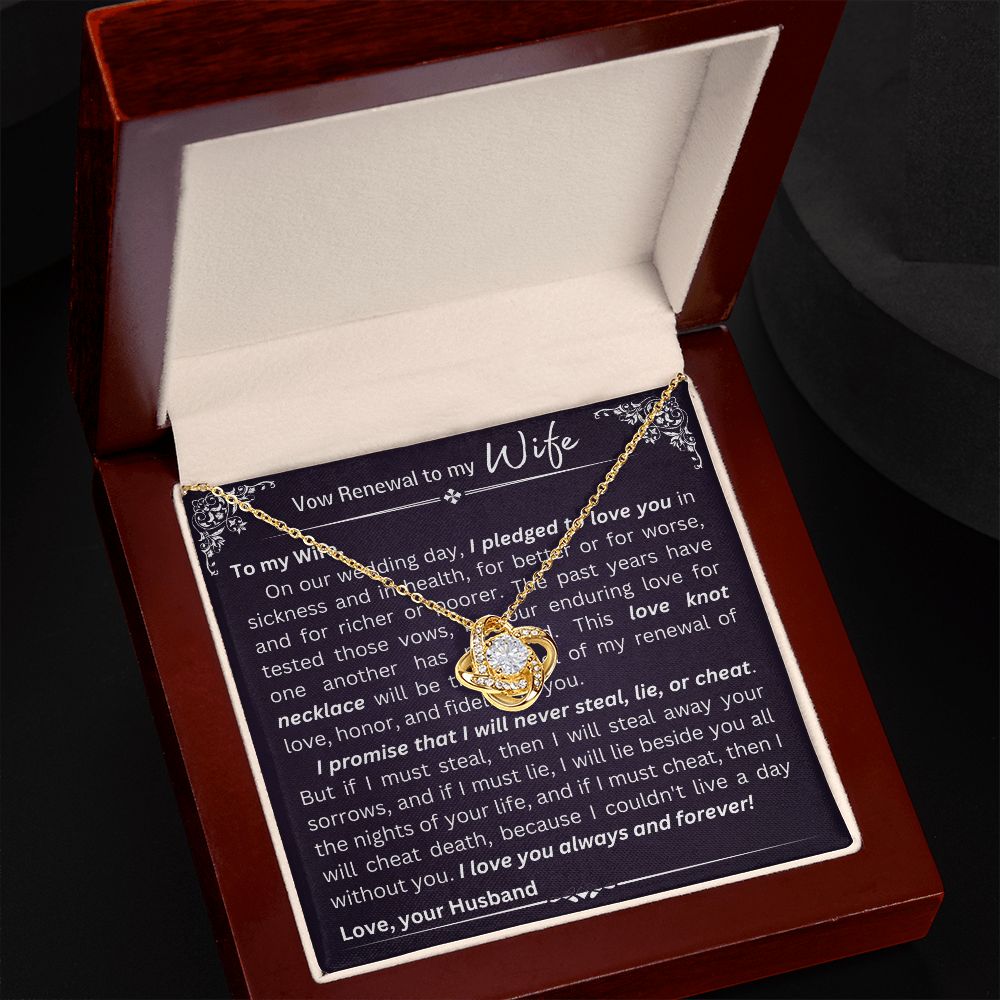 Love Knot Necklace - Vow Renewal