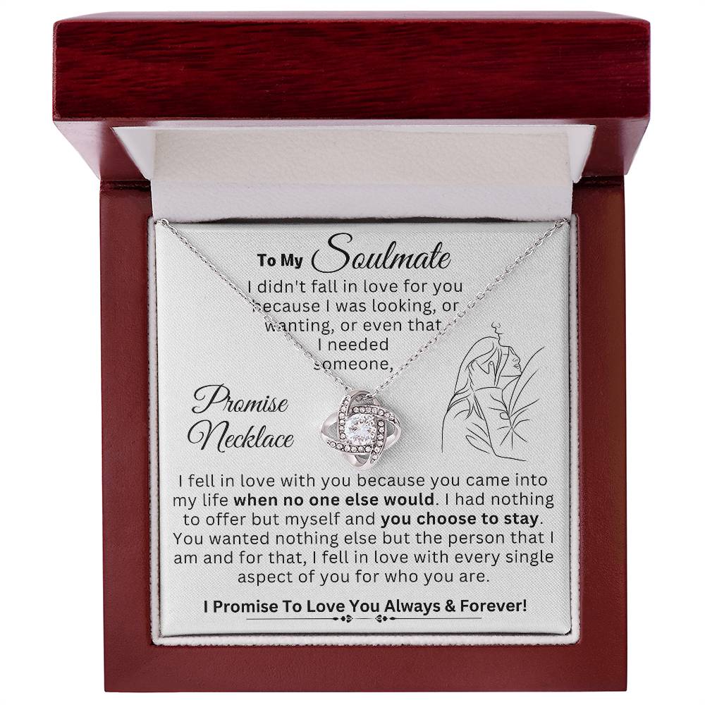 To My Soulmate - Love Knot Necklace - SO#729384