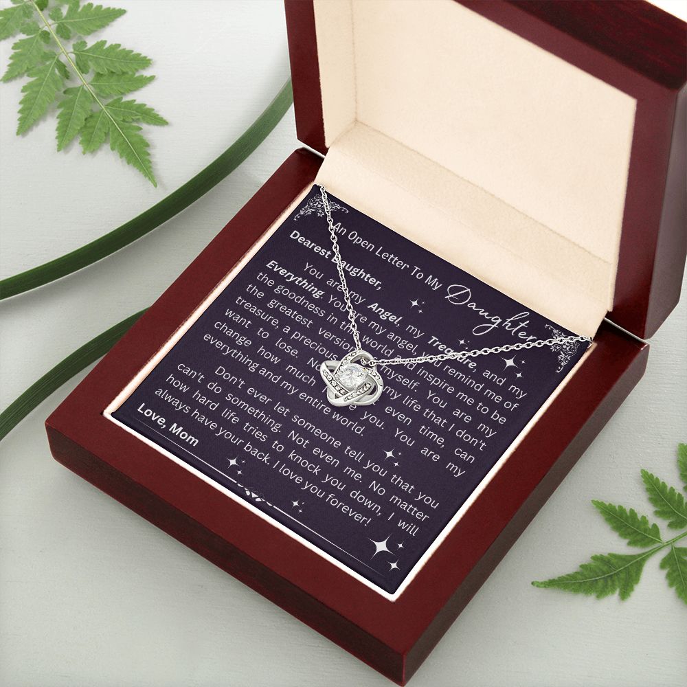 Love Knot Necklace - Open Letter To Daughter From Mom