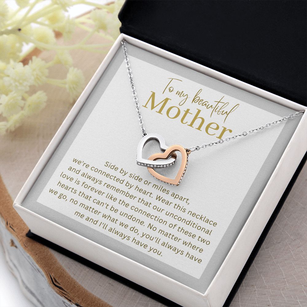 Gift For Your Mother - Interlocking Heart Necklace