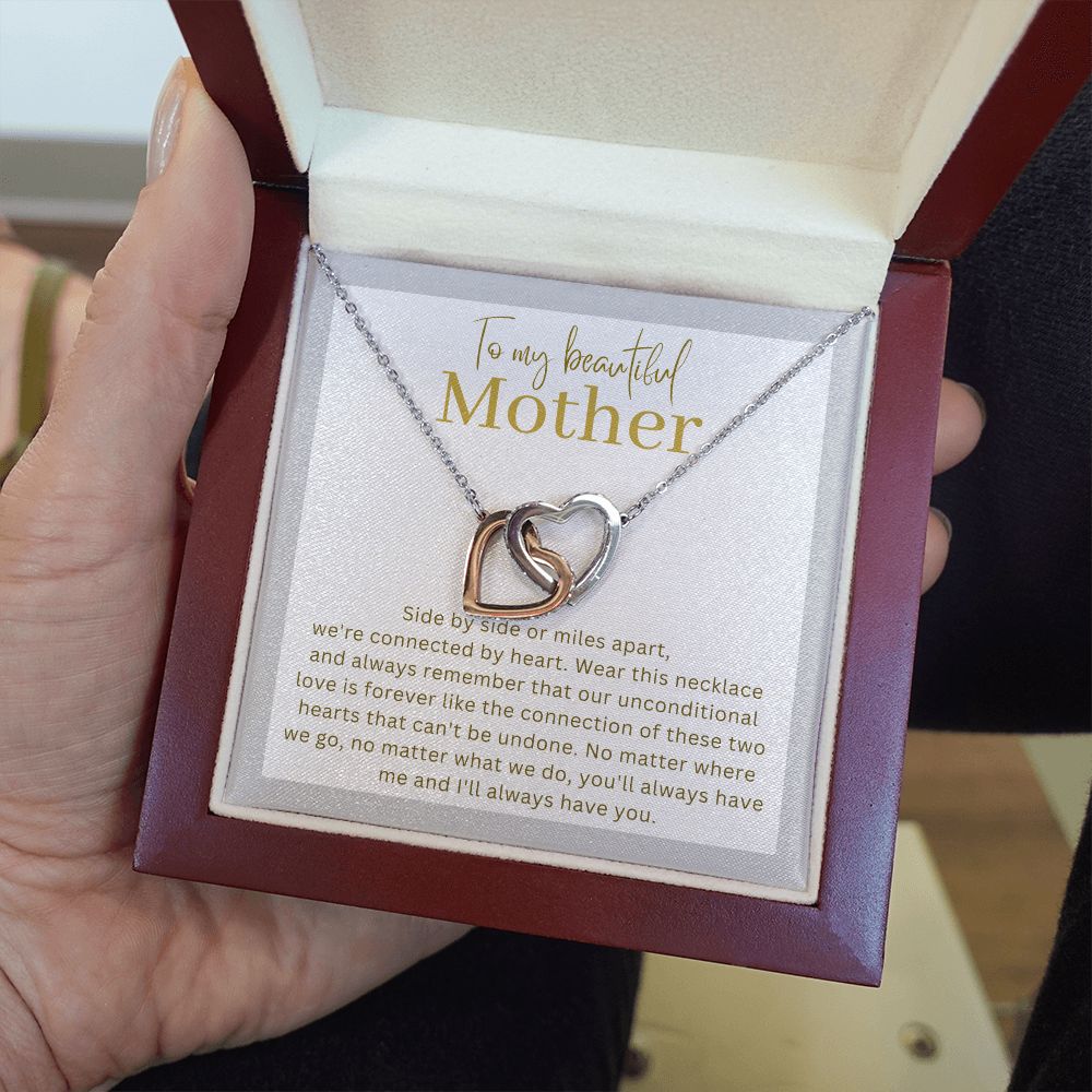 Gift For Your Mother - Interlocking Heart Necklace
