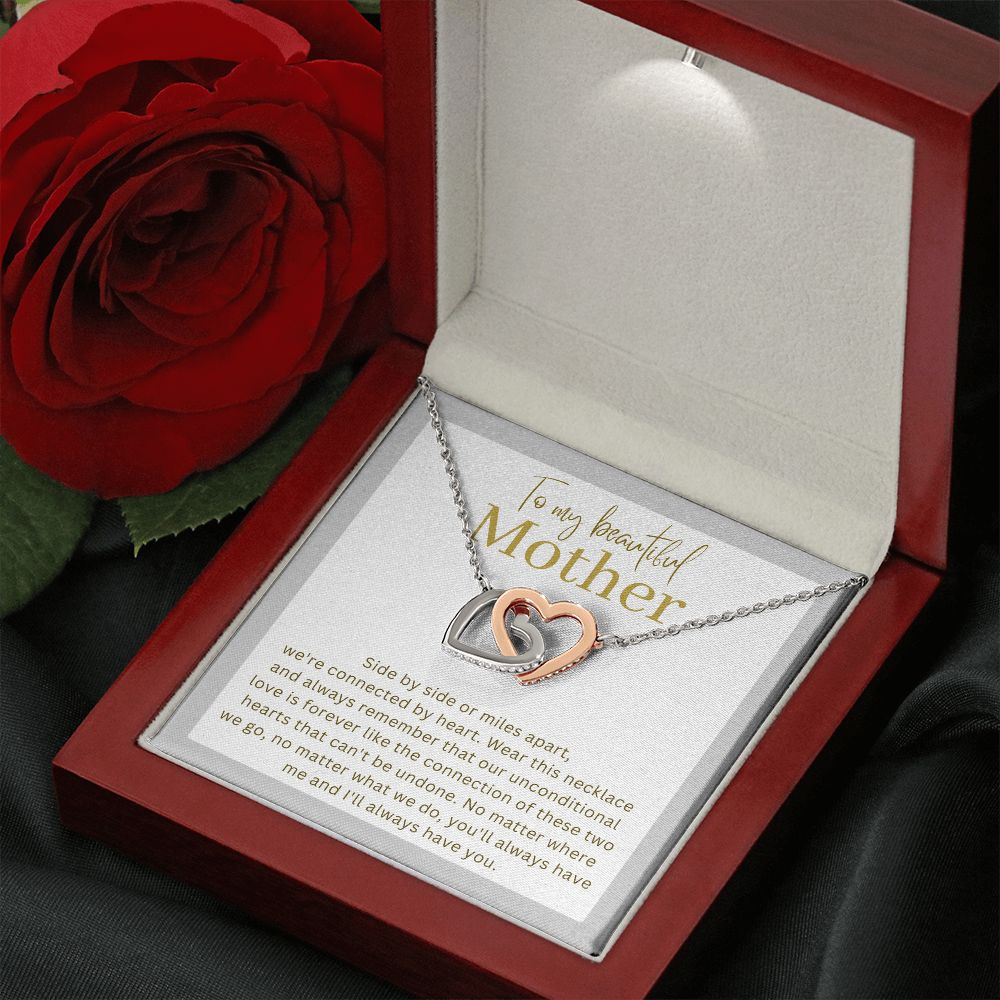 Gift For Your Mother - Interlocking Heart Necklace