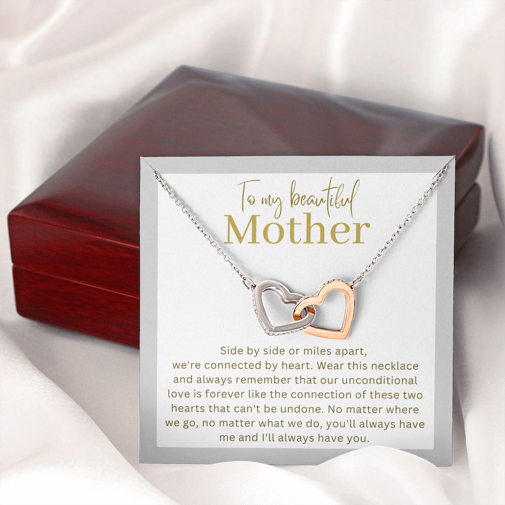 Gift For Your Mother - Interlocking Heart Necklace