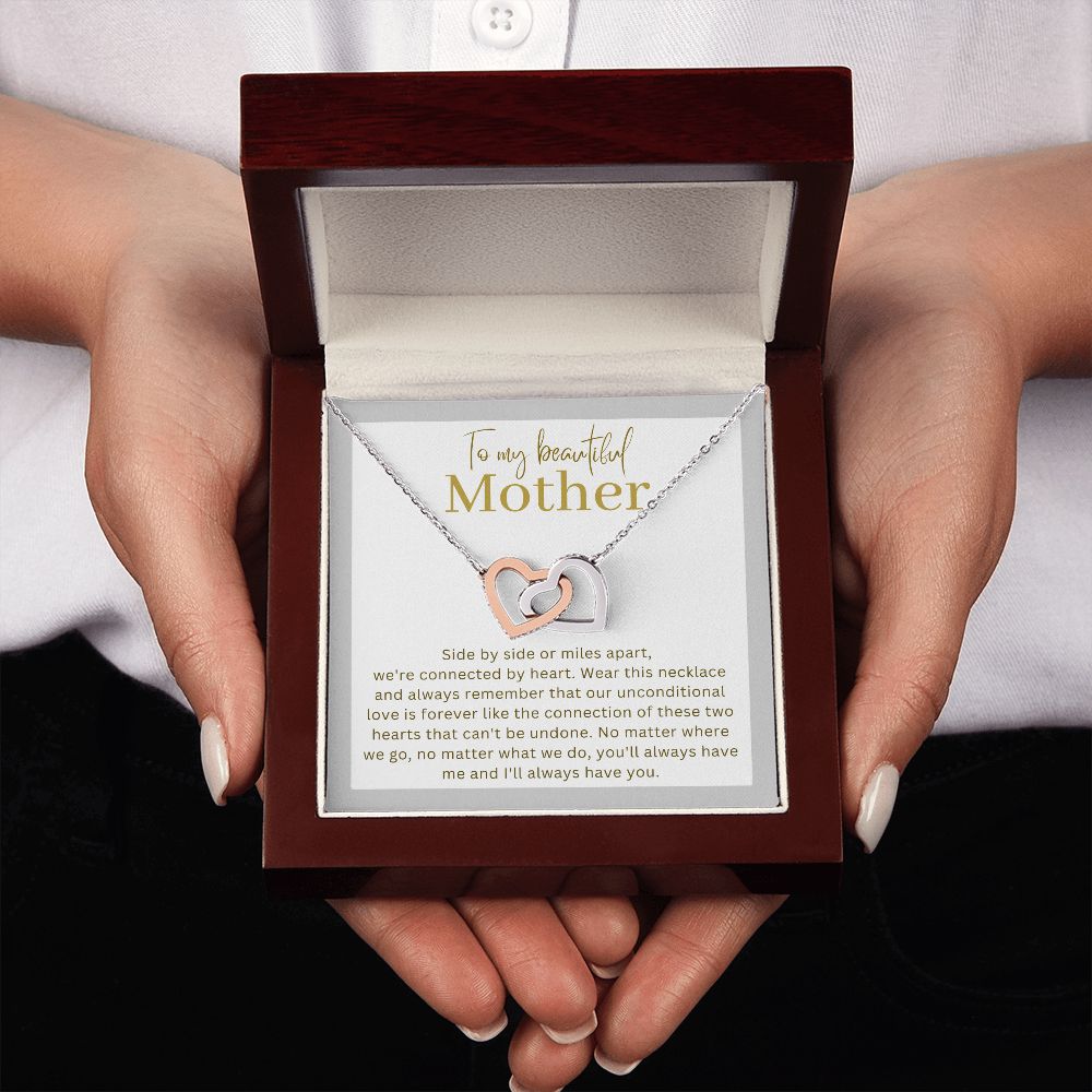 Gift For Your Mother - Interlocking Heart Necklace