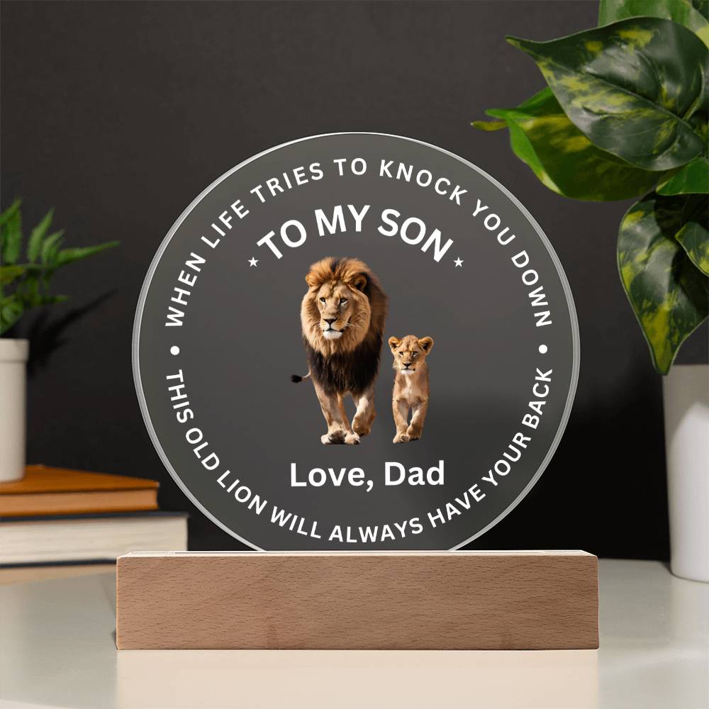 To My Son - Acrylic Plaque Gift - SO3120