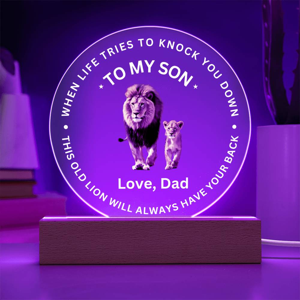 To My Son - Acrylic Plaque Gift - SO3120