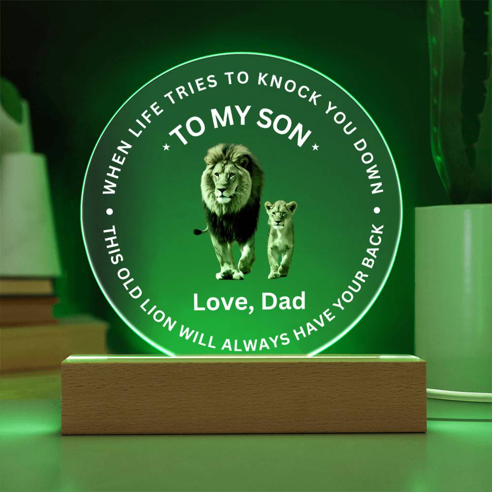 To My Son - Acrylic Plaque Gift - SO3120